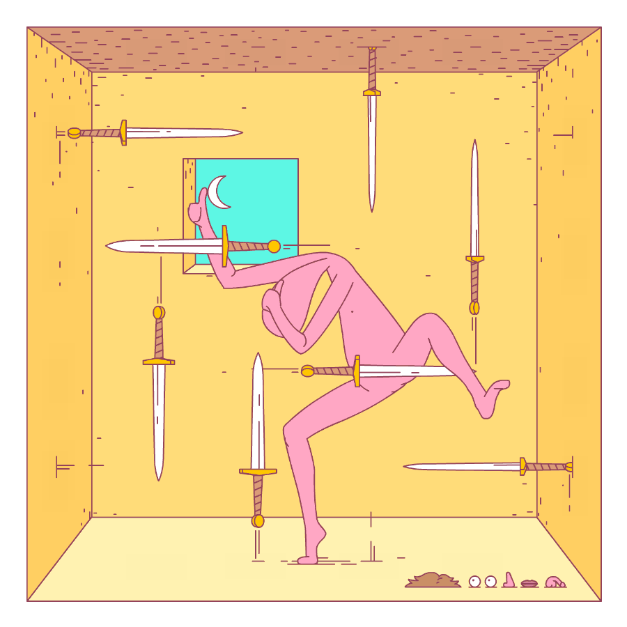 Cup Noodle - Animated commercial featuring weird dancing character and flying squids